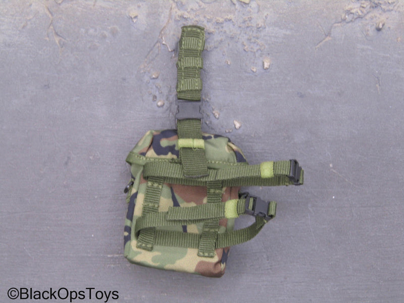 Load image into Gallery viewer, 75th Ranger Regiment Airborne Ltd. - Woodland Camo Drop Leg Pouch
