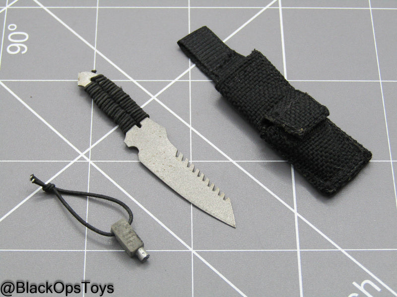 Load image into Gallery viewer, Custom Metal Knife w/Sheath &amp; Wetstone
