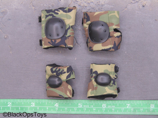 75th Ranger Regiment Airborne - Woodland Camo Elbow & Knee Pads