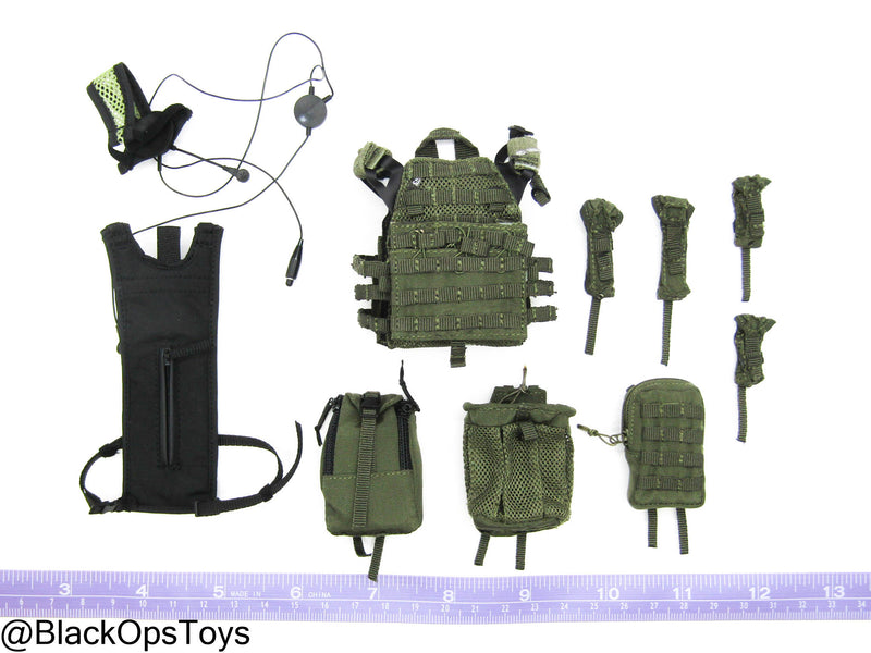 Load image into Gallery viewer, 50th Anniv HK SDU - OD Green MOLLE Vest w/Pouch Set
