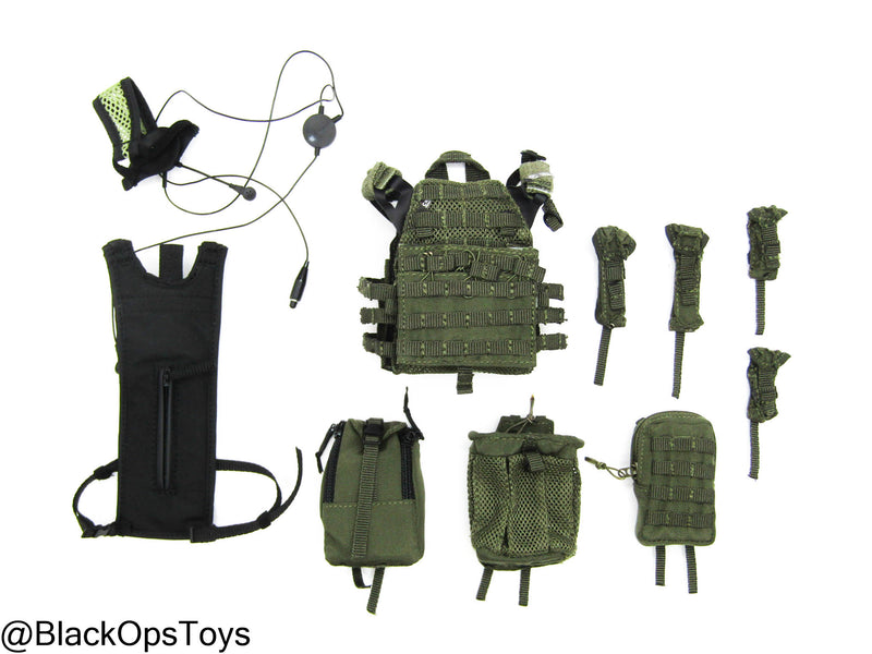 Load image into Gallery viewer, 50th Anniv HK SDU - OD Green MOLLE Vest w/Pouch Set
