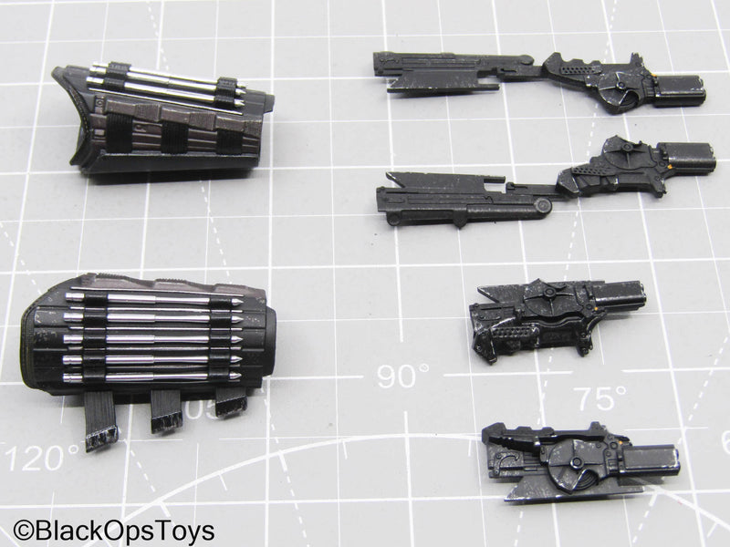 Load image into Gallery viewer, Batman - Black Arm Gauntlets w/Attachments (Hot Toys)
