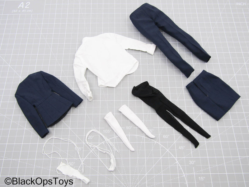 Load image into Gallery viewer, Female Dark Blue Suit Uniform w/Additional Skirt
