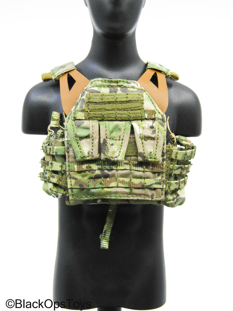 Load image into Gallery viewer, Woodland Camo MOLLE Tactical Body Armor
