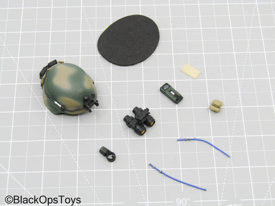 Woodland Camo CAG SFOD-D Gunner Helmet Set