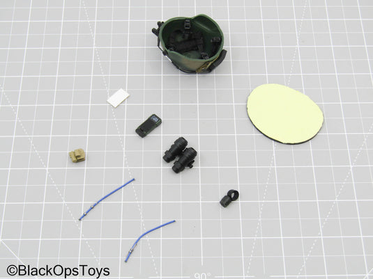 Woodland Camo CAG SFOD-D Gunner Helmet Set