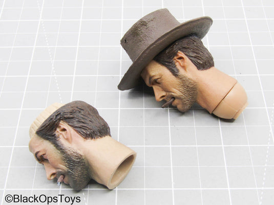 The Good, The Bad And The Ugly - Male Headsculpt (x2) w/Cigar