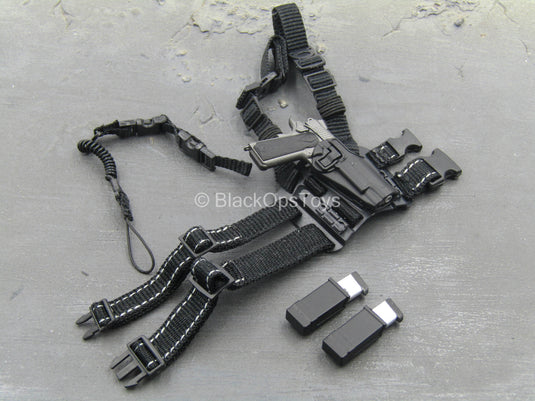 U.S. Army 1st SFOD-D - Grey 1911 Pistol w/Drop Leg Holster