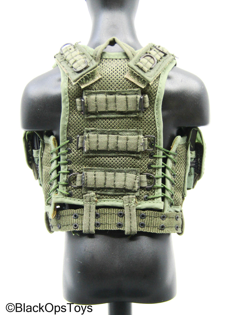 Load image into Gallery viewer, OD Green Tactical Vest w/Belt &amp; Mag Set (Medicom)
