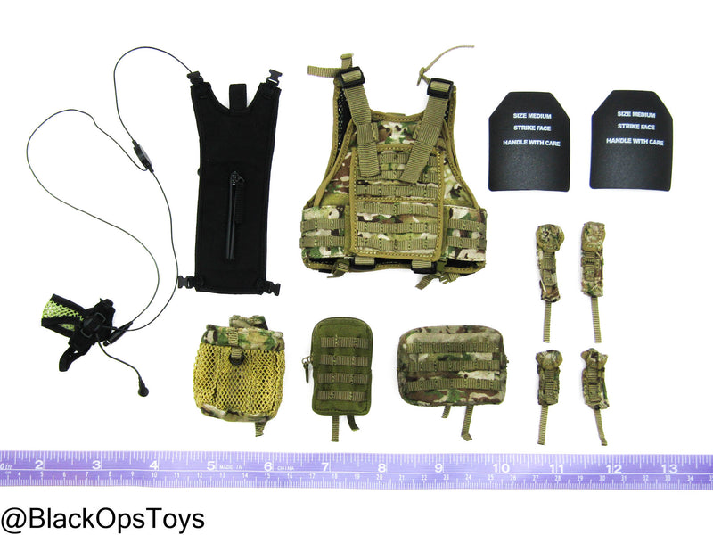 Load image into Gallery viewer, HK SDU Diver Assault Group - Multicam Plate Carrier Vest w/Pouch Set
