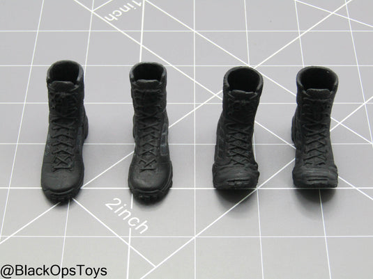 GI JOE - Snake Eyes - Black Combat Boots Set (Peg Type)