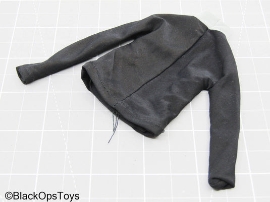 Female Black Turtleneck Long Sleeve Shirt