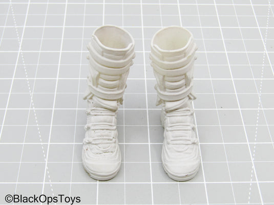 White Tall Boots