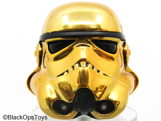 Star Wars - Gold Stormtrooper Helmet (Hot Toys)