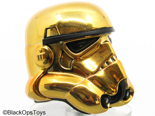 Star Wars - Gold Stormtrooper Helmet (Hot Toys)
