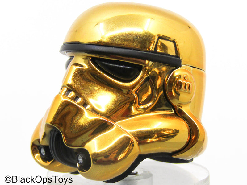 Load image into Gallery viewer, Star Wars - Gold Stormtrooper Helmet (Hot Toys)
