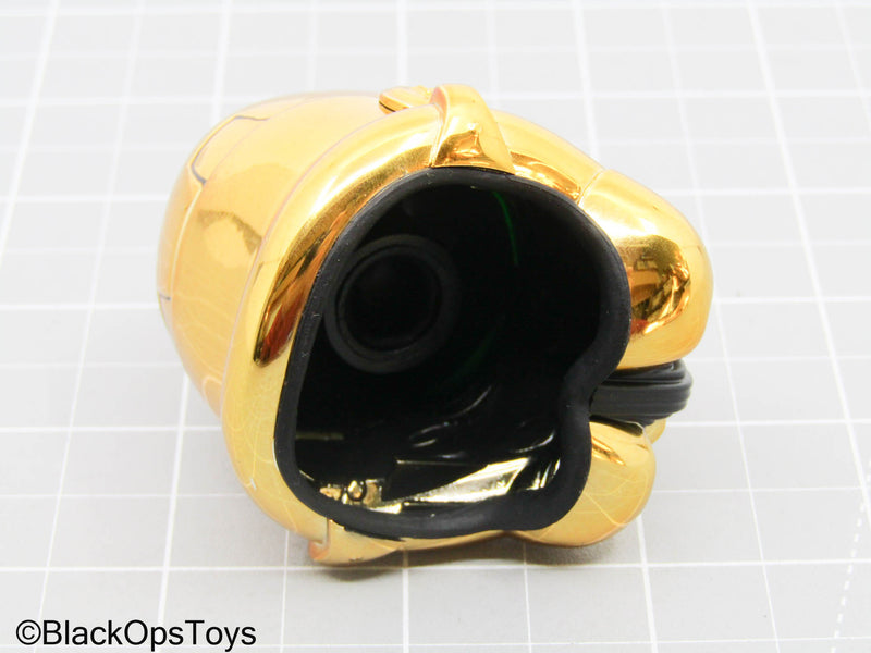 Load image into Gallery viewer, Star Wars - Gold Stormtrooper Helmet (Hot Toys)
