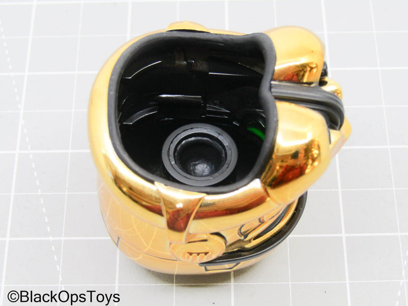 Load image into Gallery viewer, Star Wars - Gold Stormtrooper Helmet (Hot Toys)
