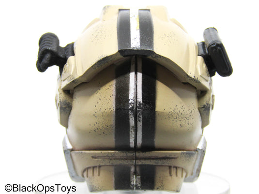 Tan Tactical Helmet Headsculpt w/Attachments & Magnets
