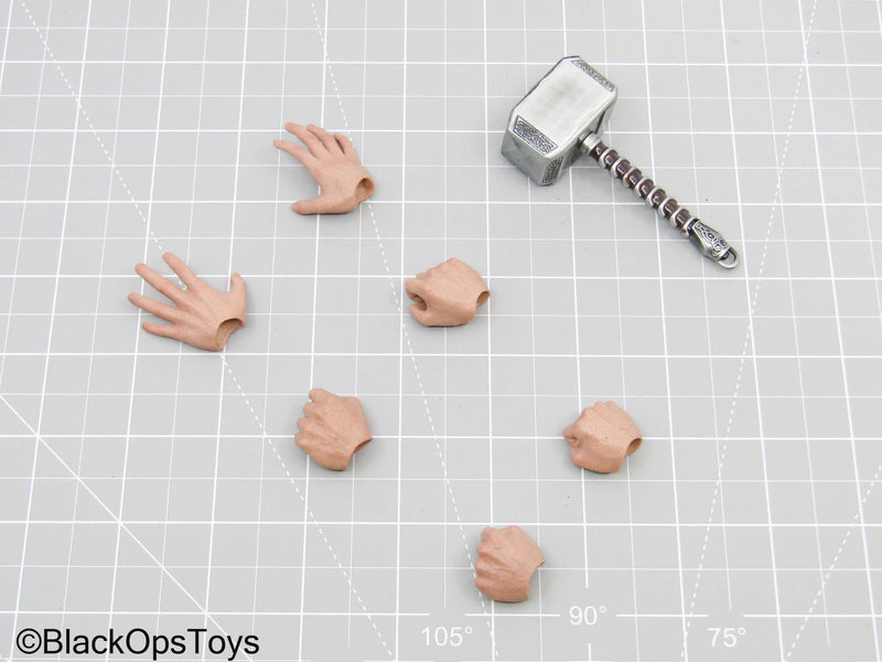 Load image into Gallery viewer, Thor's Mjolnir Metal Hammer w/Hand Set
