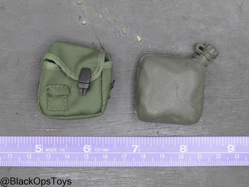 Load image into Gallery viewer, Vietnam Era OD Green 2qt Canteen w/Pouch
