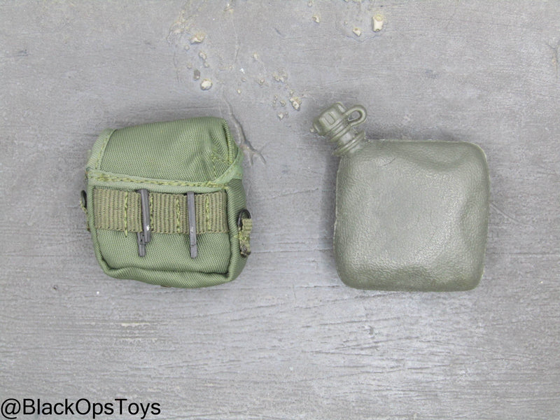 Load image into Gallery viewer, Vietnam Era OD Green 2qt Canteen w/Pouch
