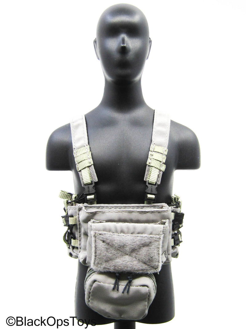 Load image into Gallery viewer, Grey Chest Rig w/Hanger Pouch
