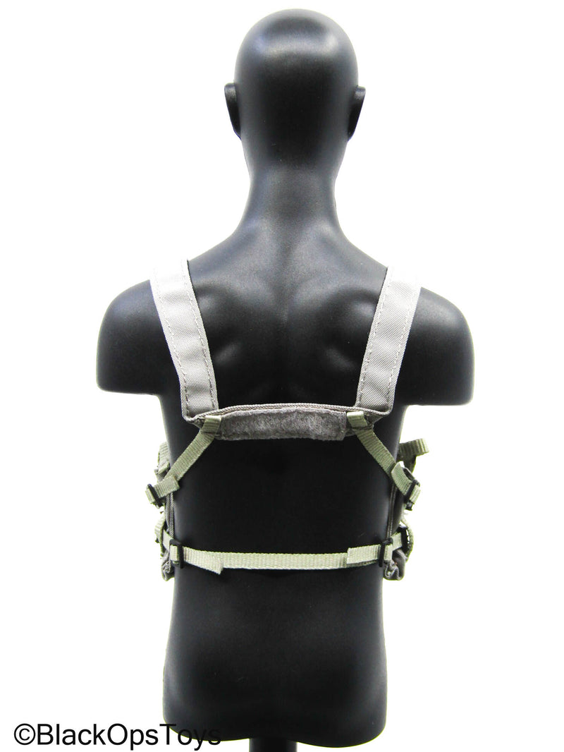 Load image into Gallery viewer, Grey Chest Rig w/Hanger Pouch
