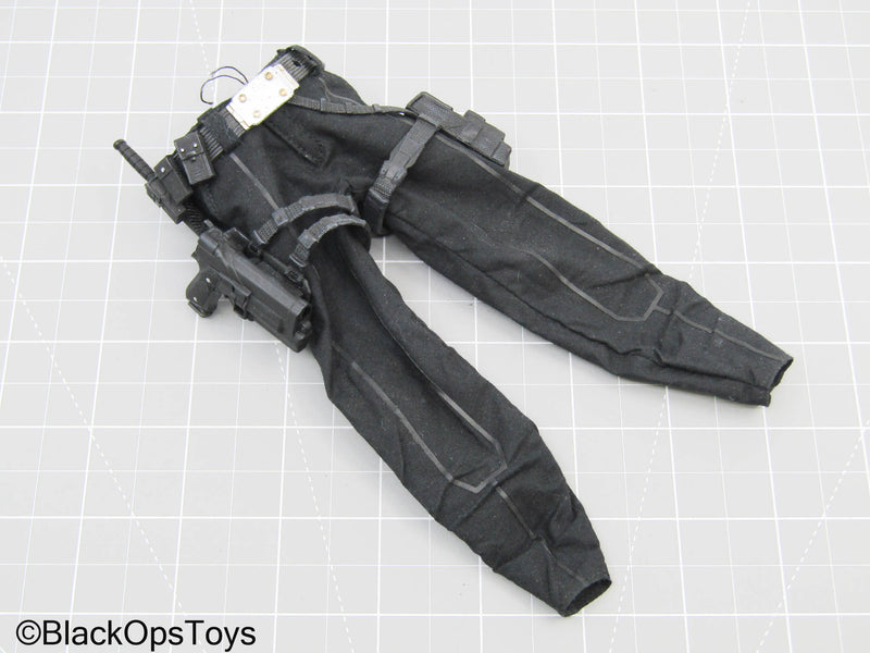 Load image into Gallery viewer, Black Pants w/Utility Belt, Pistol Set &amp; Knife Set (READ DESC)
