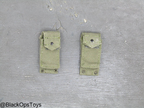 Vietnam Era OD Green Magazine Pouch Set