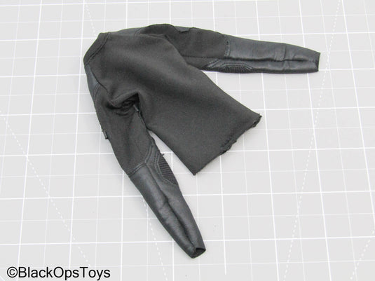 Black Long Sleeve Biker Shirt