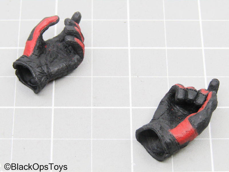 Load image into Gallery viewer, Black &amp; Red Gloved Hands
