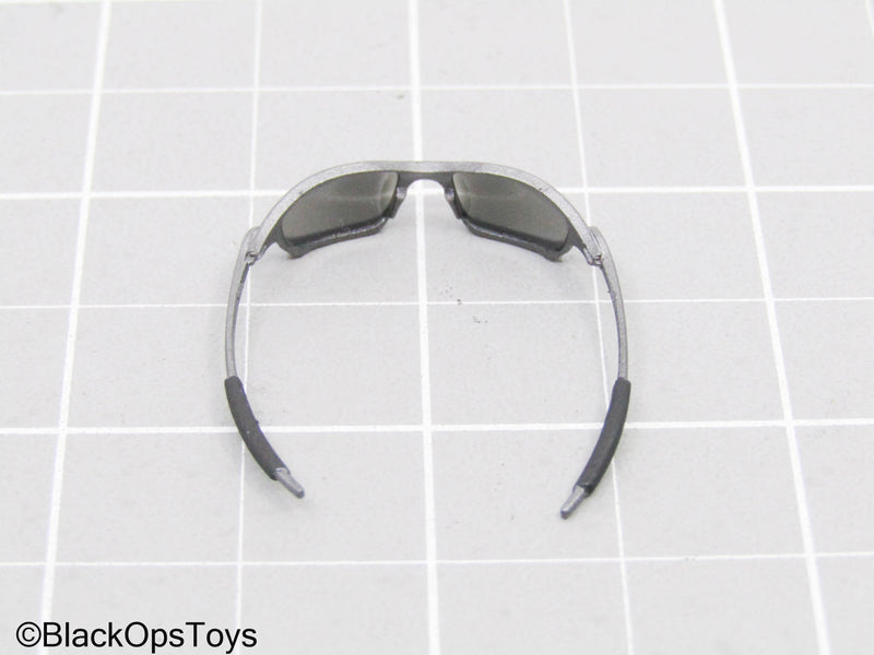 Load image into Gallery viewer, Silver Frame Juliet Glasses w/Blue Lenses (Easy &amp; Simple)
