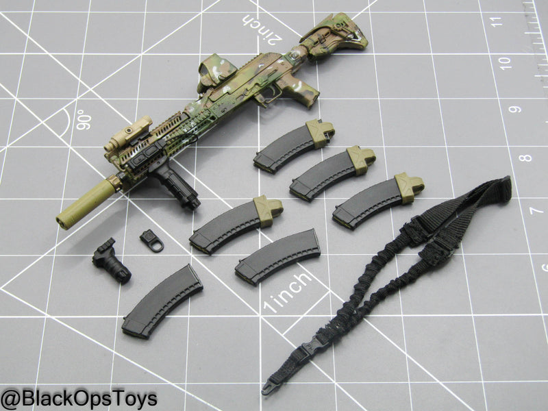 Load image into Gallery viewer, Camo AK-104 Rifle w/Attachment Set
