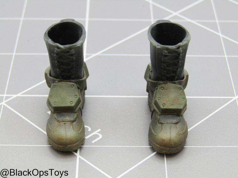 Load image into Gallery viewer, 1/12 - SALVO Black Ops - Fortress Colossus - EOD Combat Boots (Peg Type)
