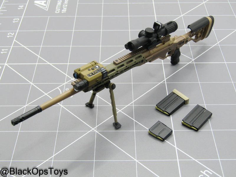 Load image into Gallery viewer, Tan Sniper Rifle w/Attachment Set
