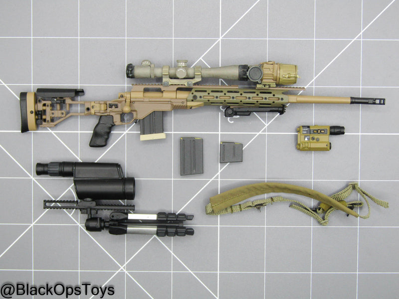 Load image into Gallery viewer, Tan Sniper Rifle w/Attachment Set
