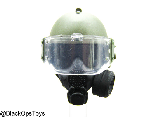 1/12 - SALVO Black Ops - Fortress Colossus - EOD Helmet w/Gas Mask Headsculpt
