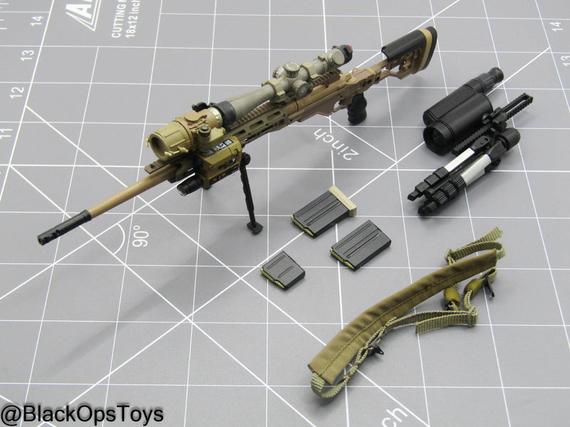 Load image into Gallery viewer, Tan Sniper Rifle w/Attachment Set
