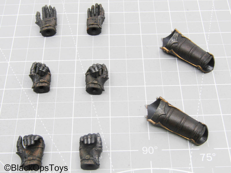 Load image into Gallery viewer, Female Black Armored Hand Lot w/Arm Gauntlets
