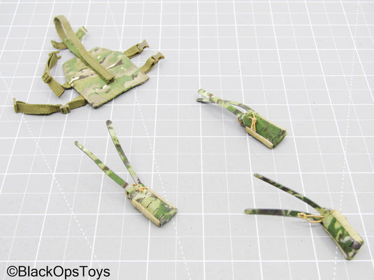 Multicam Molle Drop Leg Panel Hip Extension w/Pouch Set