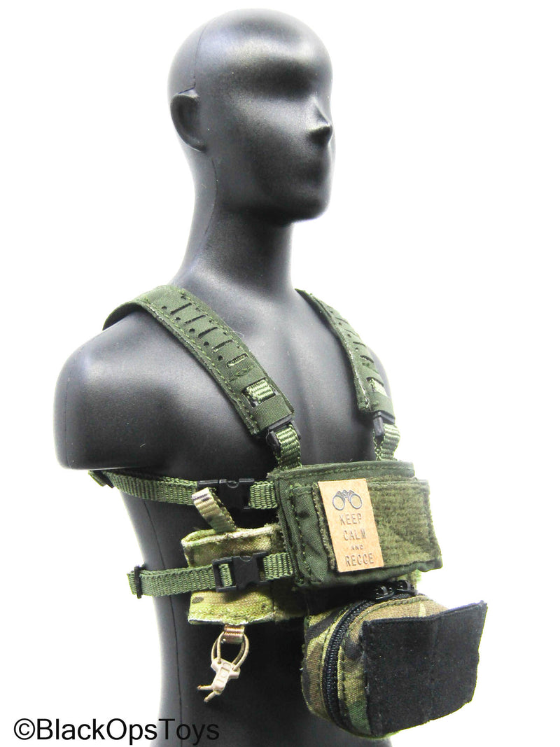 Load image into Gallery viewer, Female Multicam Camo Chest Rig w/Hanger Pouch &amp; Mag Carrier
