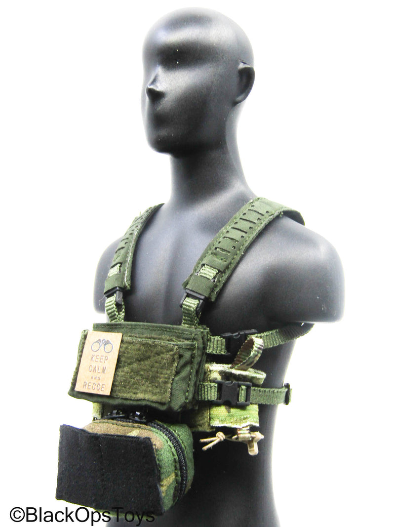 Load image into Gallery viewer, Female Multicam Camo Chest Rig w/Hanger Pouch &amp; Mag Carrier
