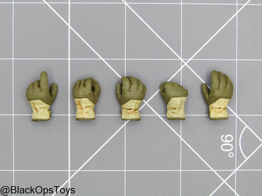 1/12 - SALVO Black Ops - Unknown Operator - Left Trigger Gloved Hand Set (x5)