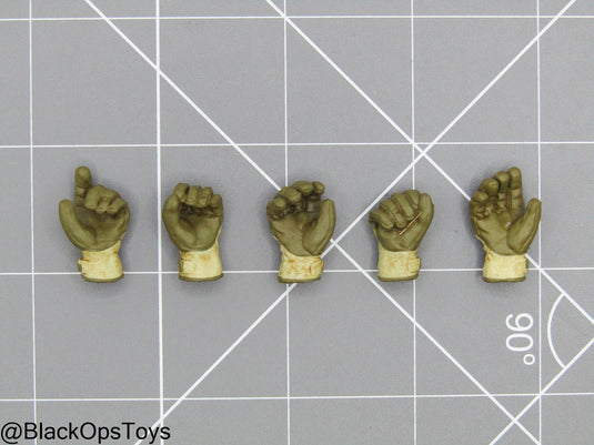 1/12 - SALVO Black Ops - Unknown Operator - Left Trigger Gloved Hand Set (x5)