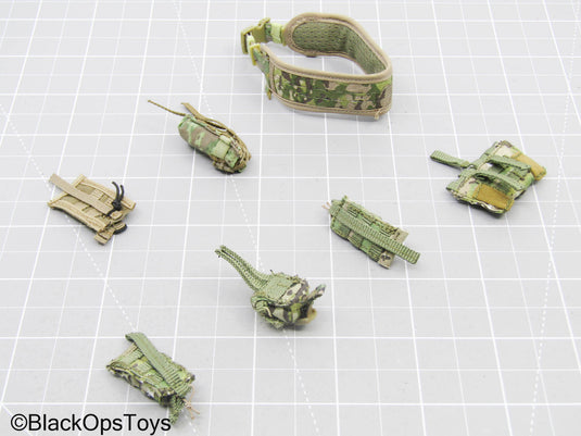 Multicam Camo Belt w/MOLLE Pouch Lot