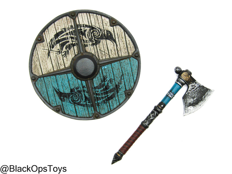 Load image into Gallery viewer, Assassin&#39;s Creed: Valhalla - Varin&#39;s Axe w/Raven Claw Shield
