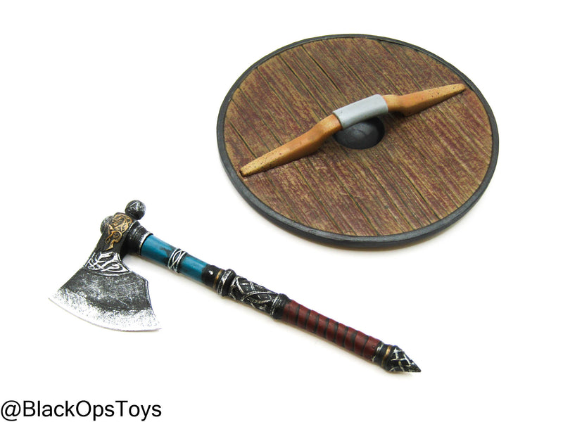 Load image into Gallery viewer, Assassin&#39;s Creed: Valhalla - Varin&#39;s Axe w/Raven Claw Shield
