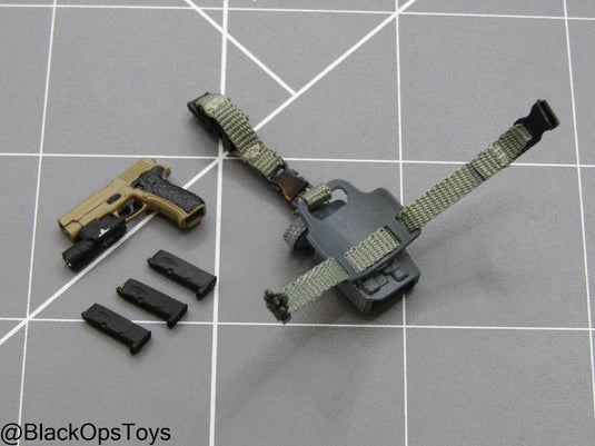 1/12 - SALVO Black Ops - Unknown Operator - Pistol w/Drop Leg Holster