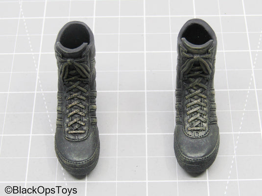Black Tactical Boots (Peg Type) (Hot Toys)